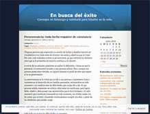 Tablet Screenshot of enbuscadelexito.wordpress.com