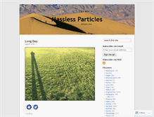 Tablet Screenshot of masslessparticles.wordpress.com