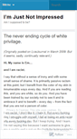 Mobile Screenshot of notimpressed.wordpress.com