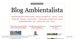 Desktop Screenshot of forumambientalista.wordpress.com