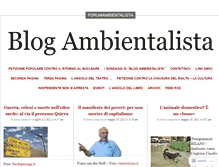Tablet Screenshot of forumambientalista.wordpress.com