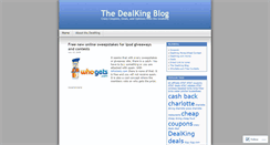 Desktop Screenshot of dealking.wordpress.com