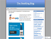 Tablet Screenshot of dealking.wordpress.com