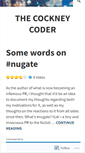 Mobile Screenshot of cockneycoder.wordpress.com