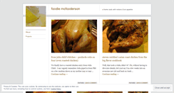 Desktop Screenshot of foodiemcfooderson.wordpress.com