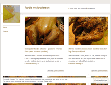 Tablet Screenshot of foodiemcfooderson.wordpress.com