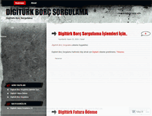 Tablet Screenshot of digiturkborcsorgulama.wordpress.com