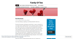 Desktop Screenshot of familyoftwo98.wordpress.com