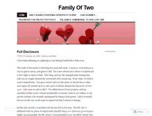 Tablet Screenshot of familyoftwo98.wordpress.com