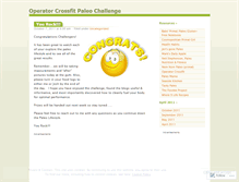 Tablet Screenshot of operatorcrossfitpaleo2011.wordpress.com