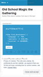 Mobile Screenshot of oldschoolmtg.wordpress.com
