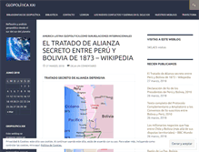 Tablet Screenshot of geopoliticaxxi.wordpress.com