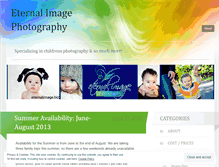 Tablet Screenshot of eternalimagephoto.wordpress.com