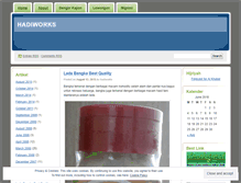 Tablet Screenshot of hadiworks.wordpress.com