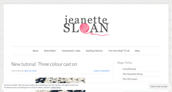 Desktop Screenshot of jeanettesloan.wordpress.com