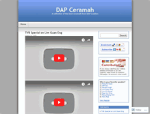 Tablet Screenshot of dapceramah.wordpress.com