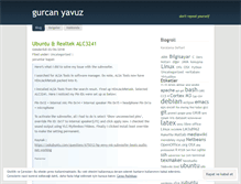 Tablet Screenshot of gurcanyavuz.wordpress.com