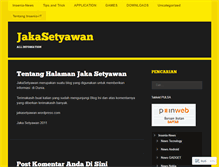 Tablet Screenshot of jakasetyawan.wordpress.com