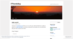Desktop Screenshot of ittrendsguy.wordpress.com