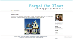Desktop Screenshot of forgottheflour.wordpress.com