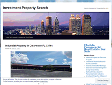 Tablet Screenshot of investmentpropertysearch.wordpress.com