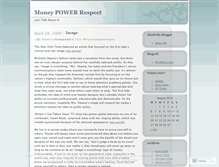 Tablet Screenshot of moneypowerrespect.wordpress.com