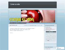 Tablet Screenshot of comeresvida.wordpress.com