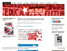 Tablet Screenshot of estudiantsenlluita.wordpress.com