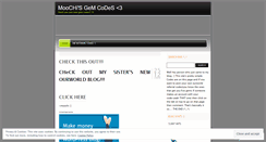 Desktop Screenshot of moochiluvsya.wordpress.com