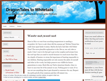 Tablet Screenshot of dragontalestowhitetails.wordpress.com