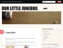 Tablet Screenshot of ourlittlejunebug.wordpress.com