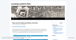 Desktop Screenshot of locatinglondonspast.wordpress.com