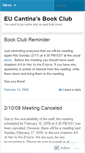 Mobile Screenshot of eucbookclub.wordpress.com