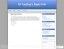 Tablet Screenshot of eucbookclub.wordpress.com