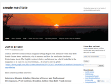 Tablet Screenshot of createmeditate.wordpress.com
