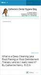 Mobile Screenshot of catherinesdentalhygieneblog.wordpress.com