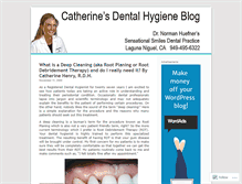 Tablet Screenshot of catherinesdentalhygieneblog.wordpress.com