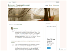 Tablet Screenshot of bangaricontentgallery.wordpress.com