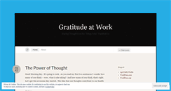 Desktop Screenshot of gratitudeatwork.wordpress.com