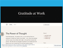 Tablet Screenshot of gratitudeatwork.wordpress.com