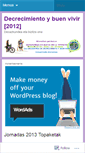 Mobile Screenshot of decrecimientoybuenvivir2012.wordpress.com