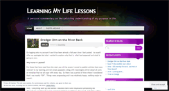 Desktop Screenshot of learningmylifelessons.wordpress.com