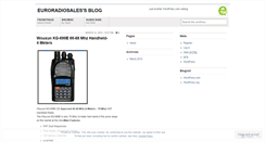 Desktop Screenshot of euroradiosales.wordpress.com