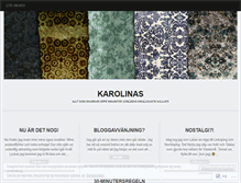 Tablet Screenshot of karolinasnilsson.wordpress.com