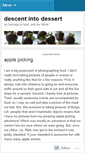 Mobile Screenshot of descentintodessert.wordpress.com
