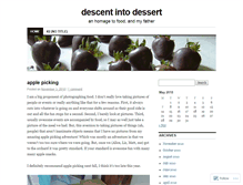 Tablet Screenshot of descentintodessert.wordpress.com