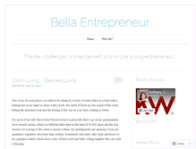 Tablet Screenshot of bellaentrepreneur.wordpress.com