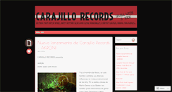 Desktop Screenshot of carajillorecords.wordpress.com