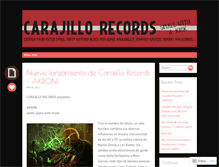 Tablet Screenshot of carajillorecords.wordpress.com