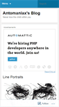 Mobile Screenshot of antomaniax.wordpress.com